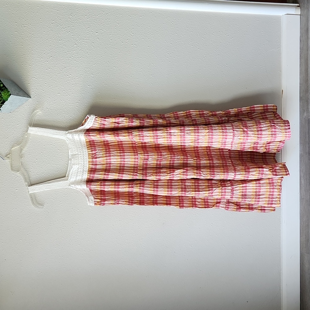 Universal Thread NWT Pink and Brown Gingham Sundress Size XXL